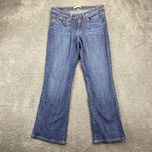 Lee Midrise Bootcut Jeans Women's Size 10 Petite Dark‎ Wash Denim